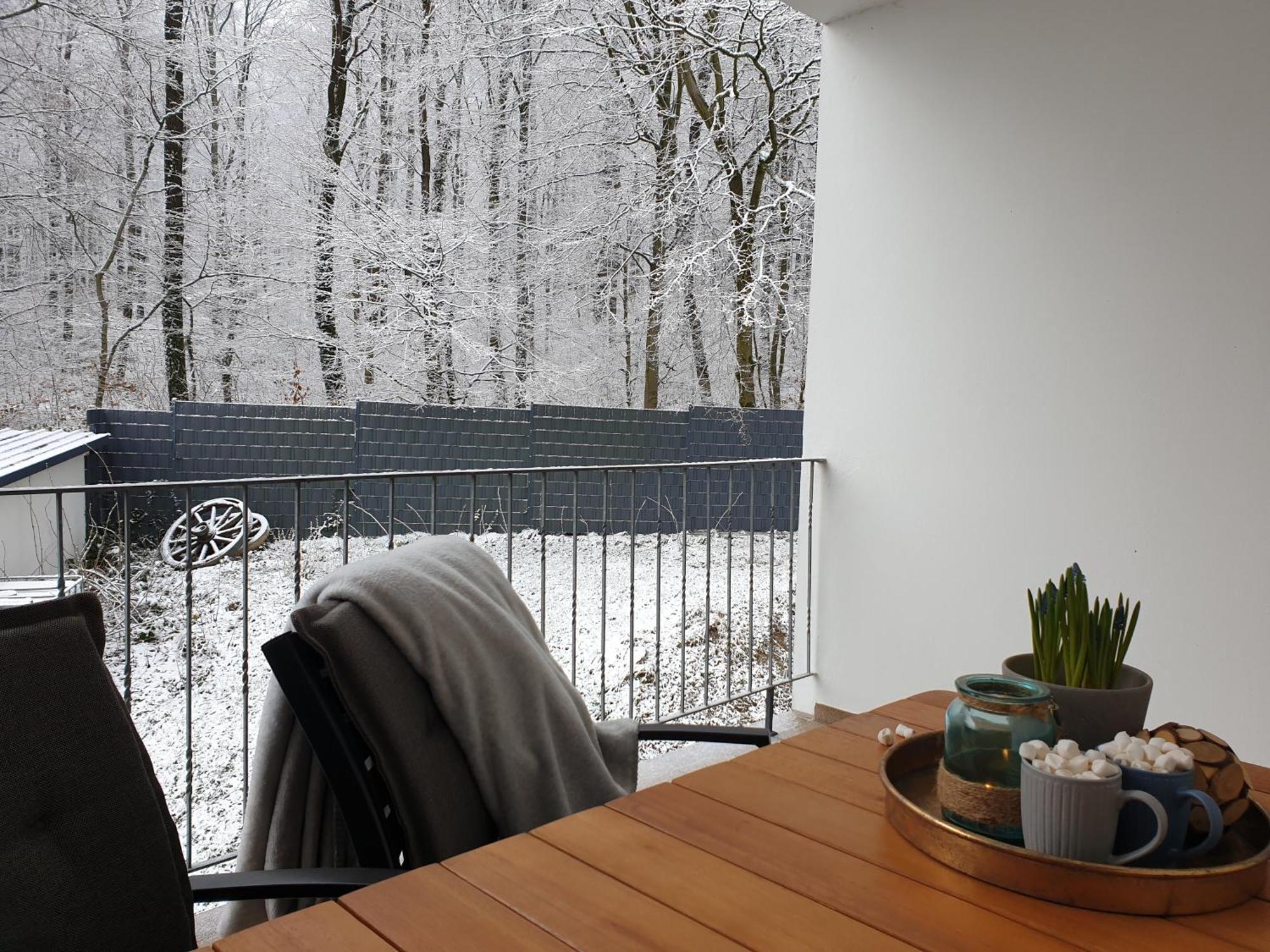 Fewo Winter In Der Villa Waldrand Mit Zwei Balkonen Bad Wünnenberg Zewnętrze zdjęcie